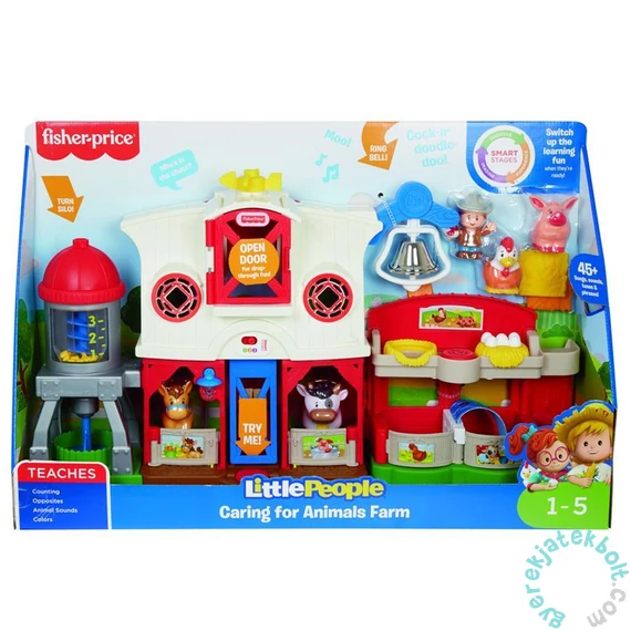 Fisher-Price Little People - Állatfarm játékszett figurákkal (GXR99)