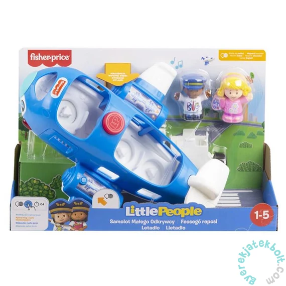 Fisher-Price Little People - Fecsegő repcsi figurákkal (GXR92)