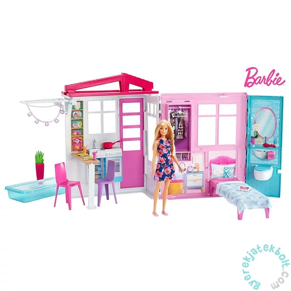 Barbie - tengerparti ház babával (FXG55)