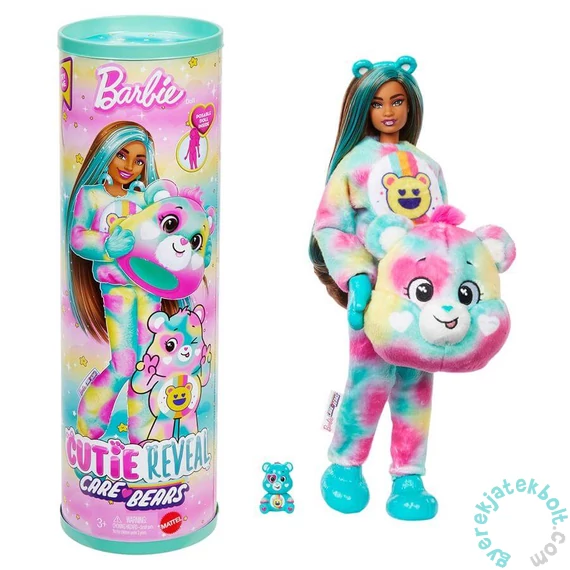 Mattel - Barbie Cutie Reveal Gondos Bocsok baba plüss jelmezben meglepetésekkel - Good Vibes (HHG18-JFV62)