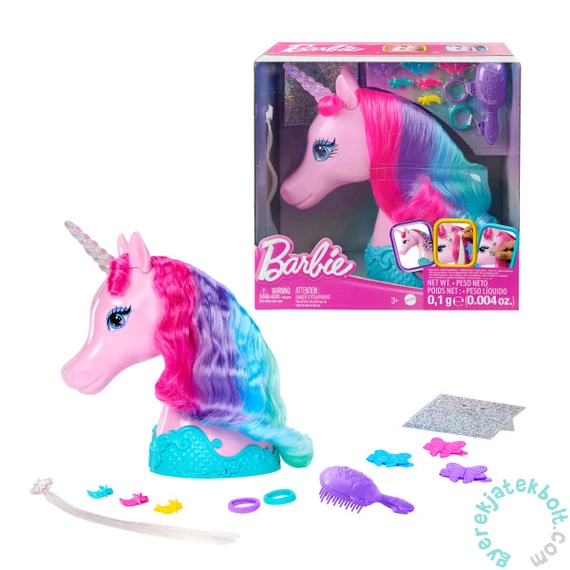 Barbie Deluxe Styling Head - Fésülhető unikornis (HMD83)