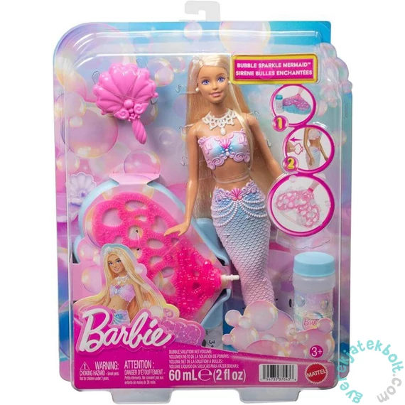 Barbie Dreamtopia Buborékvarázs Sellő (JLW56)