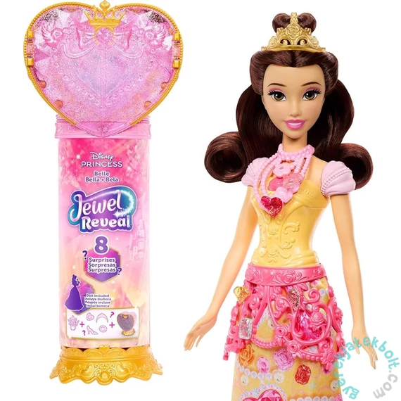 Disney Hercegnők - Csupaszív meglepetés baba - Belle (JHL51)