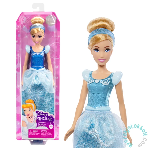 Disney Princess - Csillogó hercegnő baba - Hamupipőke (HLW06)