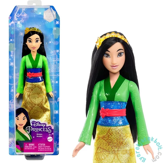 Disney Princess - Csillogó hercegnő baba - Mulan (HLW14)