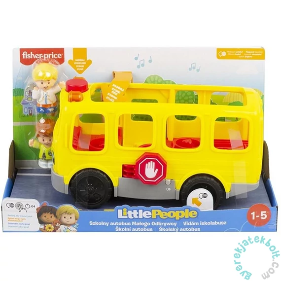 Fisher-Price Little People - Iskolabusz figurákkal (GXR97)