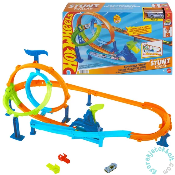 Mattel - Hot Wheels City - Kaszkadőr duplahurok játékszett (JHK73)