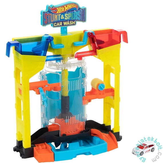 Hot Wheels City Kaszkadőr és autómosó játékszett (GRW37)