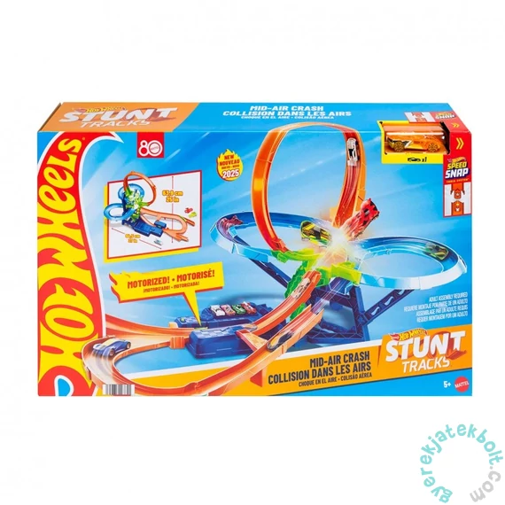 Mattel - Hot Wheels City - Stunt Tracks - Ütközés a levegőben pályaszett (JFD12)