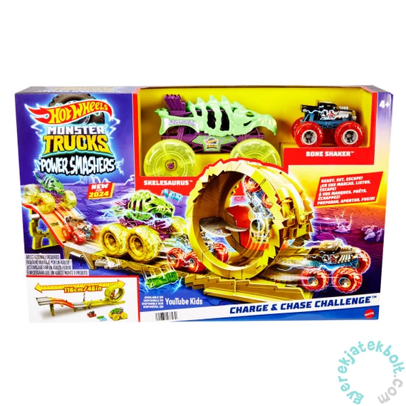 Mattel - Hot Wheels Monster Trucks power smasher hajsza pályaszett (HXT05)