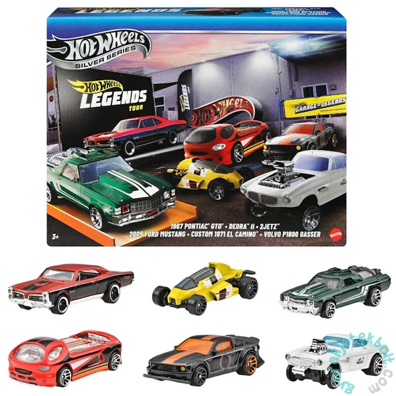 Mattel - Hot Wheels Silver Series Legends Tour Multipack készlet 6 autóval (JBY78)