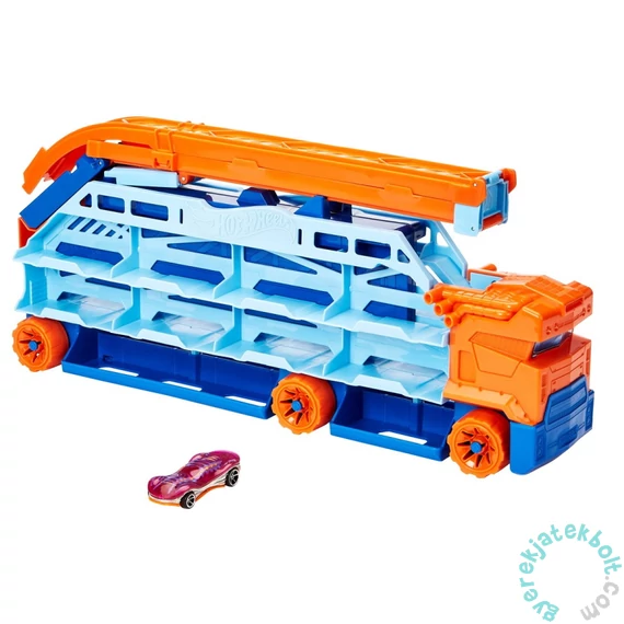 Hot Wheels City - Speed Drop autószállító kamion (HDY92)