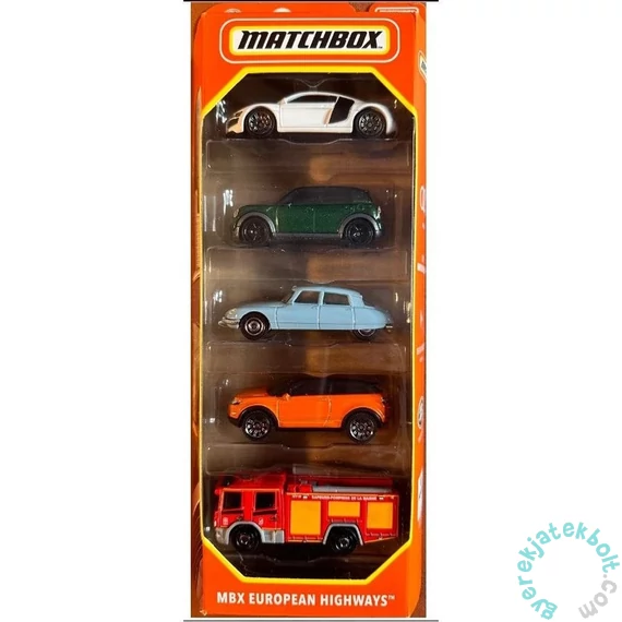 Matchbox 5 db-os kisautó készlet - MBX European Highways