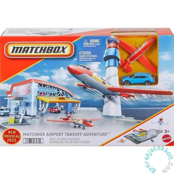 Matchbox - Repülőtér és Légi irányítóközpont játékszett (JBW37)