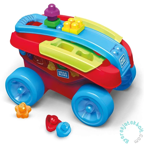 Mega Bloks Formaválogató kocsi építőkockákkal (FVJ47)