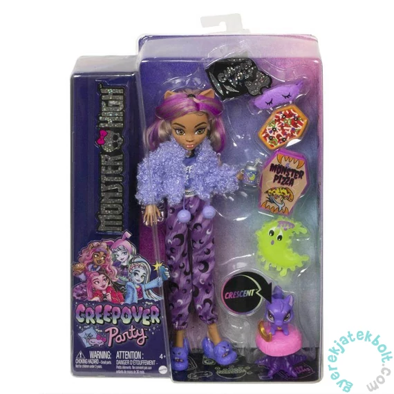 Mattel - Monster High - Creepover party - Clawdeen Wolf baba (HKY67)