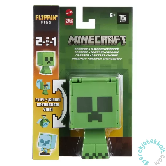 Minecraft Flippin Figs átalakítható figura - Creeper (HTL43-HTL46)