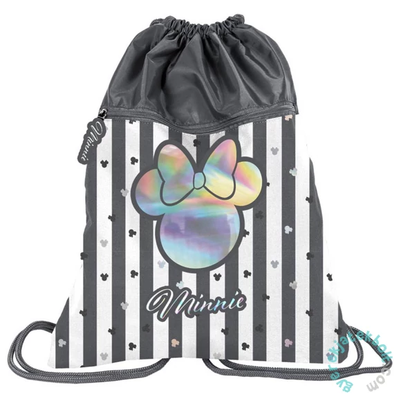 Paso - BeUniq Minnie Mouse zsinóros hátizsák, tornazsák - Minnie Silver (DM22SS-713)