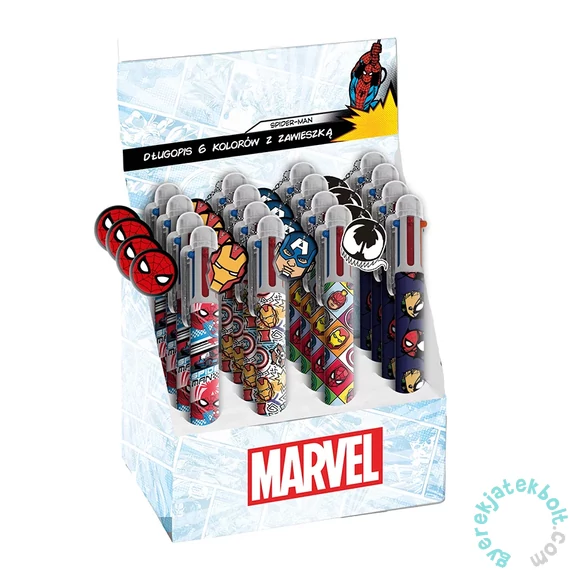 Marvel hatszínű golyóstoll - négy féle (AV23DD-3656D)