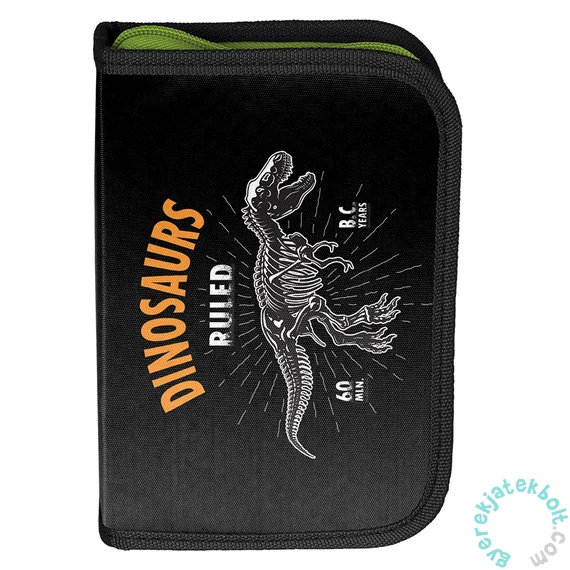 Paso - Dinoszauruszos  FELSZERELT tolltartó - Ruled (BR-P001-4BW)