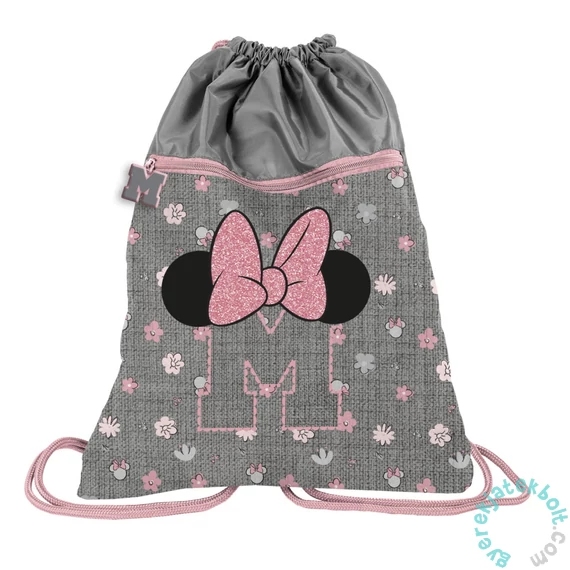 BeUniq Minnie Mouse zsinóros hátizsák, tornazsák - Minnie Grey