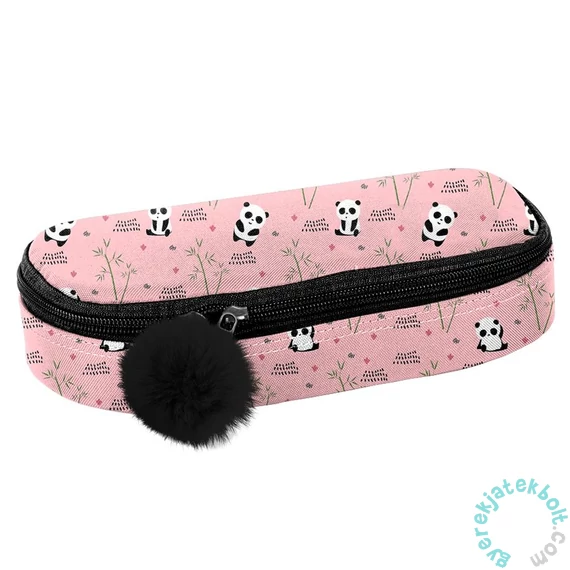 Panda ovális tolltartó - Pink