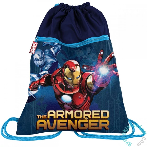 Avengers - Bosszúállók zsinóros hátizsák, tornazsák - The Armored Avenger (AIN-713)