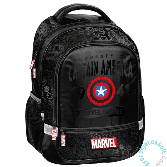 Avengers - Bosszúállók - Amerika kapitány iskolatáska, hátizsák - 2 rekeszes (AV25AV-260)