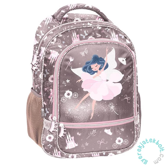 Balerina ergonomikus iskolatáska, hátizsák - 2 rekeszes - szürke (PP24BA-260)