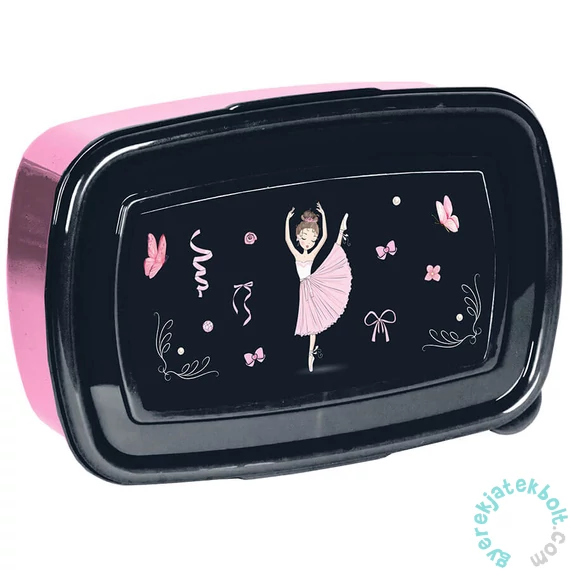 Balerina műanyag uzsonnás doboz - Dancing with my heart (PP25BD-3022)