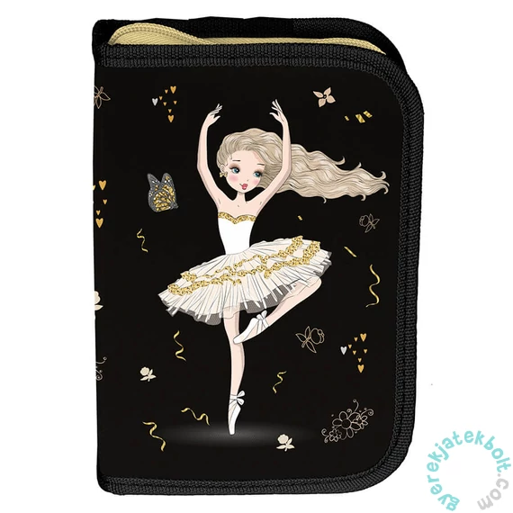 Balerina kihajtható tolltartó - Dance with love (PP25BE-P001BW)