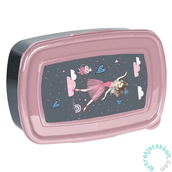 Balerina műanyag uzsonnás doboz - Gray (PP23BA-3022)