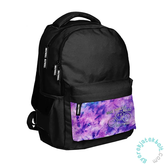 BeUniq hátizsák - 2 rekeszes - Smiley, márvány (SM25LF-2705)