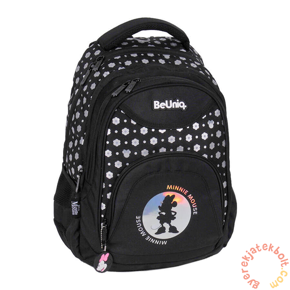 BeUniq hátizsák, iskolatáska - 3 rekeszes - Disney - Minnie Mouse - Hologram (DM24YY-2708)