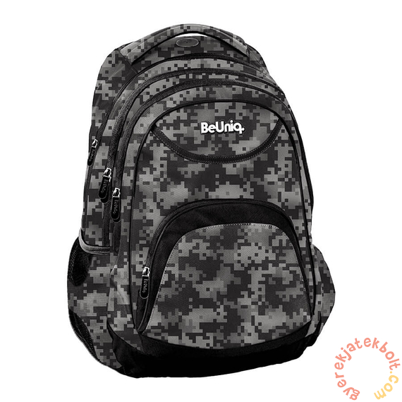 BeUniq hátizsák, iskolatáska - 3 rekeszes - Pixels (BU24CM-2708)