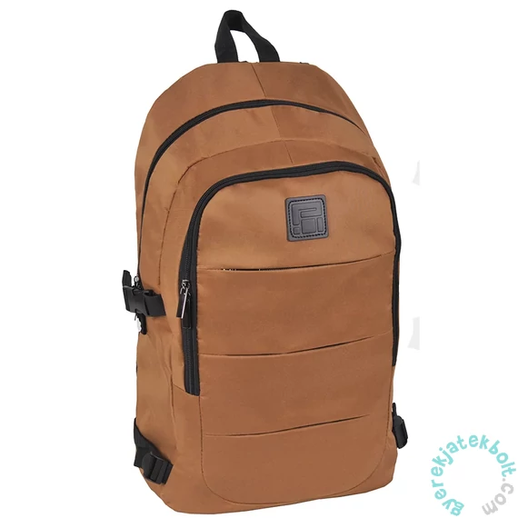BeUniq iskolatáska, hátizsák - 2 rekeszes - barna (PPBR-1080)