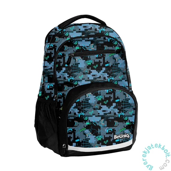 BeUniq iskolatáska, hátizsák - 2 rekeszes - terepminta (BU25GR-2804)