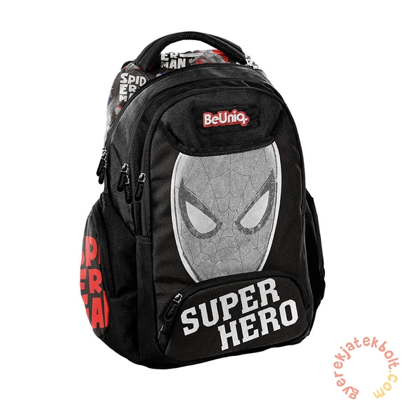 BeUniq iskolatáska, hátizsák - 3 rekeszes - Marvel - Spiderman (SP24KK-2908)