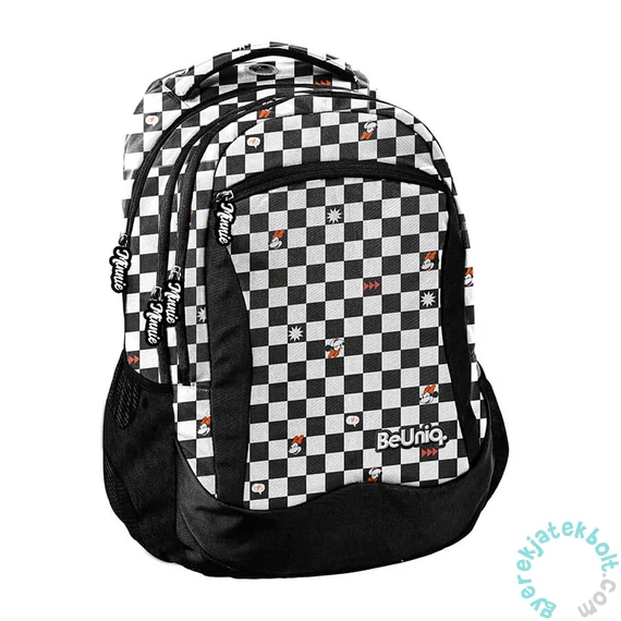 BeUniq Minnie iskolatáska, hátizsák - 3 rekeszes - Pepita (DM25MA-2808)