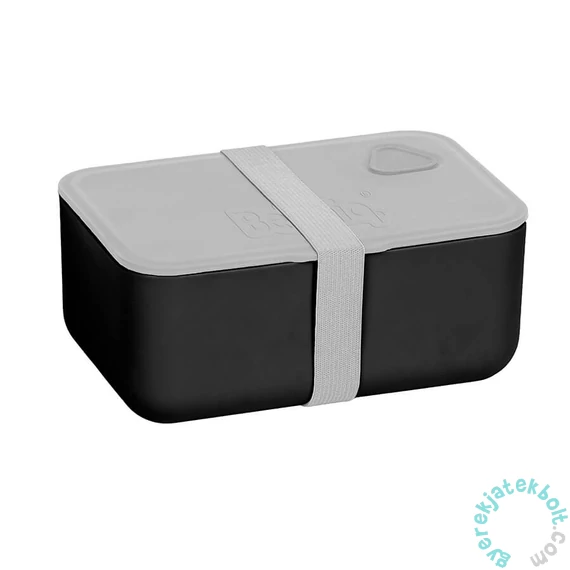 BeUniq műanyag uzsonnás doboz - Fekete-szürke (BUGB-3033)