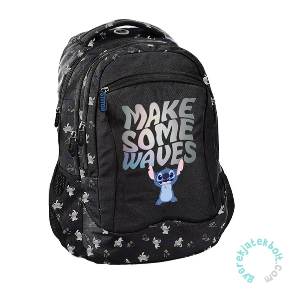 BeUniq Stitch iskolatáska, hátizsák - 3 rekeszes - Make Some Waves (DS25SS-2808)