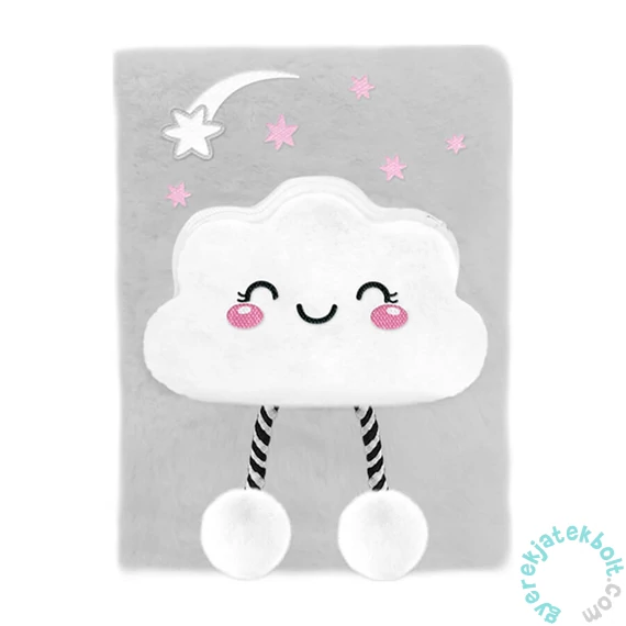 BeUniq szőrmés napló - 14 x 21 cm - Cloud (BU26CZ-3682)