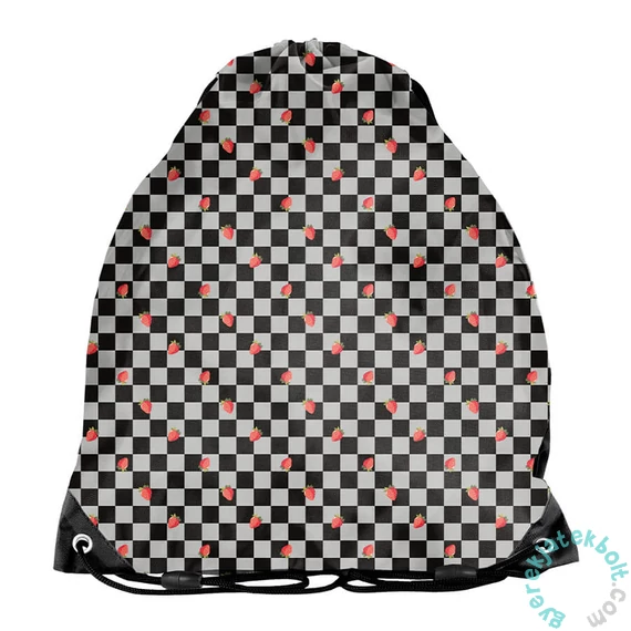 BeUniq tornazsák - Strawberry Check (BU24TR-712)