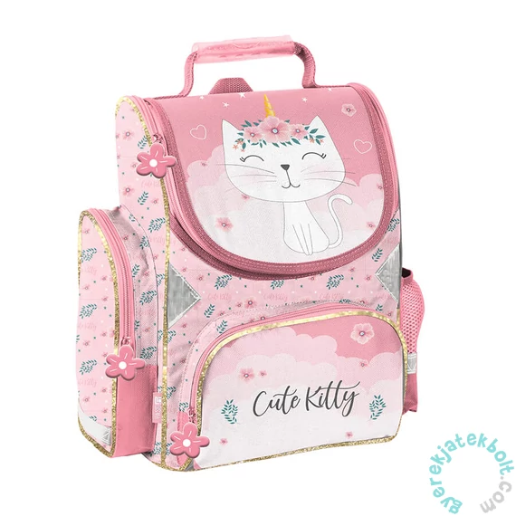 Cicás ergonomikus iskolatáska - Cute Kitty (PP26CK-525)