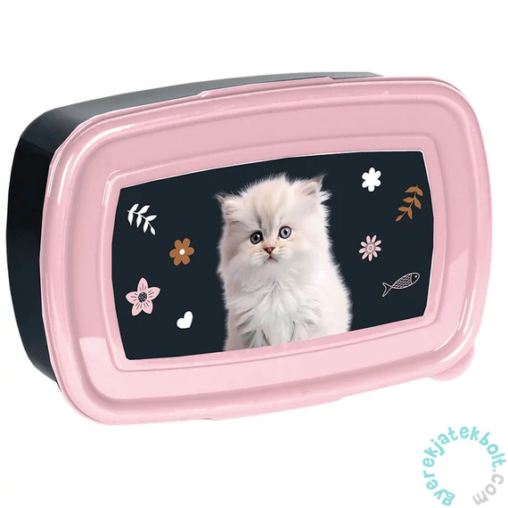 Cicás műanyag uzsonnás doboz - Little Meow (PP25CO-3022)