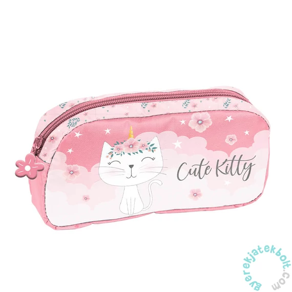 Cicás szögletes tolltartó - Cute Kitty (PP26CK-004)
