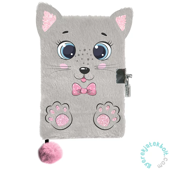 Cicás szőrmés napló - 14 x 21 cm (PP23CA-3676)