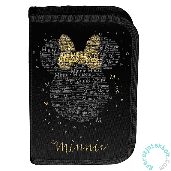 Disney - Minnie kihajtható tolltartó - arany-fekete (DM24CC-P001BW)