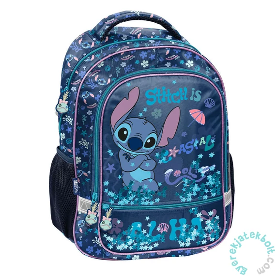 Disney - Stitch iskolatáska, hátizsák - 2 rekeszes - Cosatal Cool (DS26XX-260)