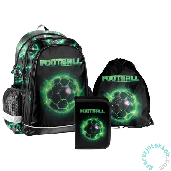 Focis iskolatáska szett kihajtható tolltartóval - Football (PP26FG-081-1-szett)